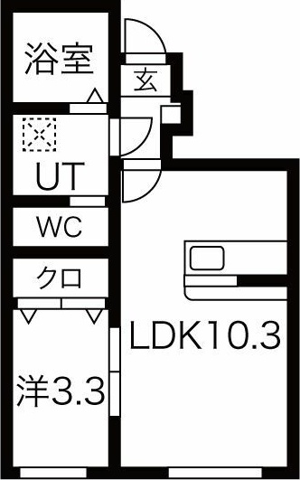 八幡平市大更第２１地割新築の間取り