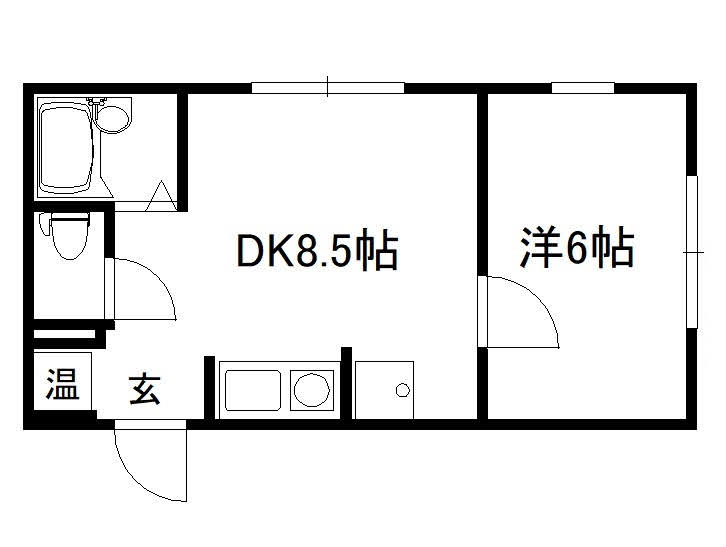 西川ハイツの間取り