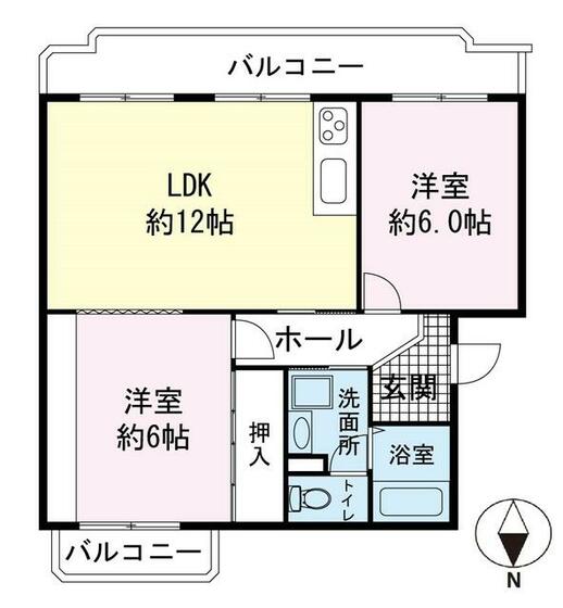 ヴィラ長者町の間取り