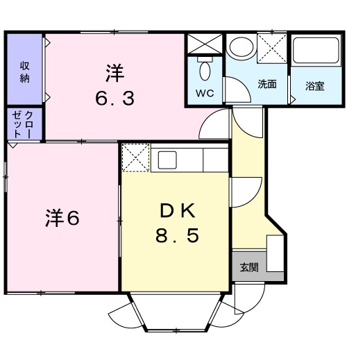 【ゼフィルス新川Ｂの間取り】