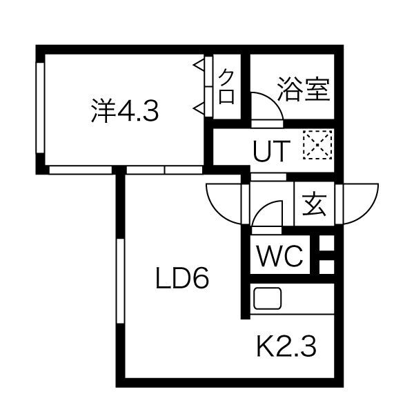 グランヴェール北円山の間取り