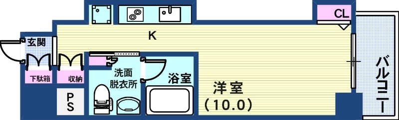 レジディア神戸磯上の間取り