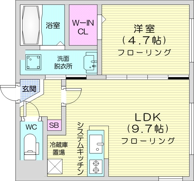 FUTABASQUAREN21の間取り