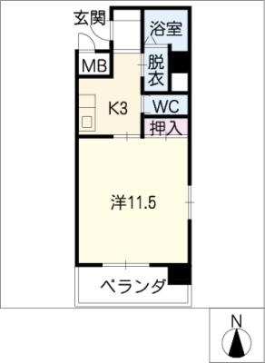 ＳＩＤＥ　ＷＩＮＧ　４０１の間取り