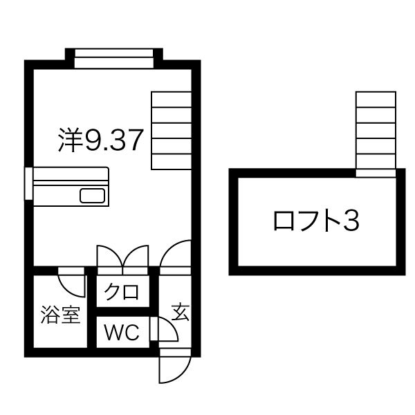 ロイヤルハウス南５条Ｂの間取り