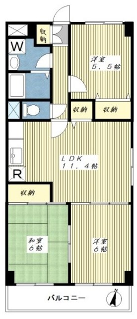 アーベル鷺沼の間取り