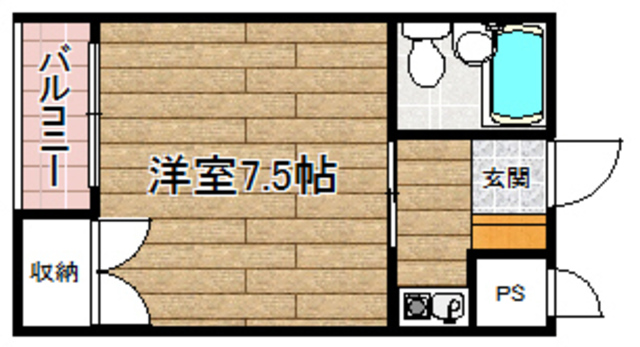 高槻市昭和台町のマンションの間取り