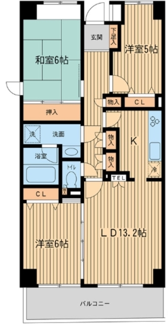 【プロスペクト浦和常盤の間取り】