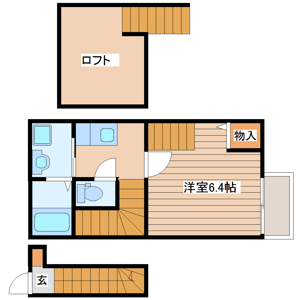 クロシェット仙台向山の間取り