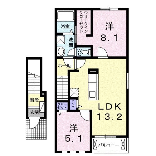 セントラル　ビオーラＢの間取り