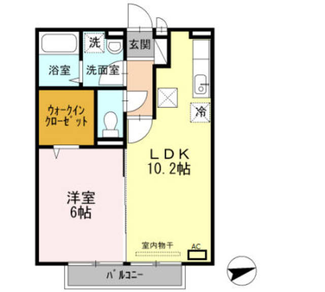 京都市南区上鳥羽塔ノ森東向町のアパートの間取り