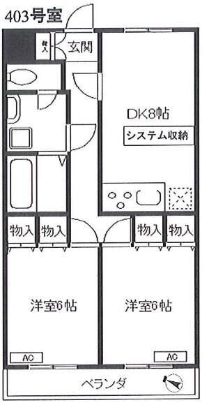 小豆沢ハイツの間取り