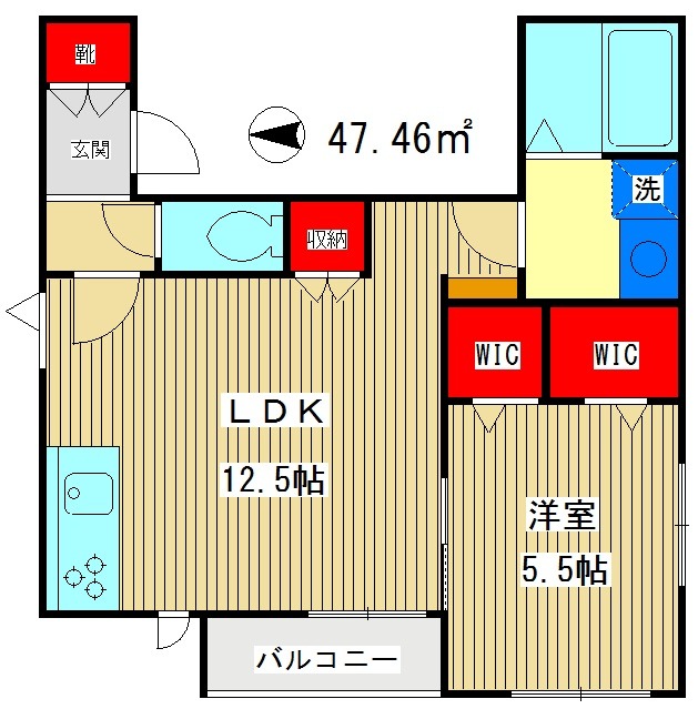 練馬区錦のマンションの間取り