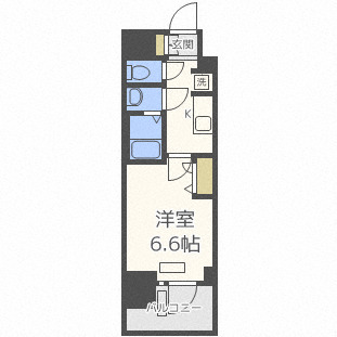 プレサンス四天王寺前夕陽ヶ丘アクティの間取り