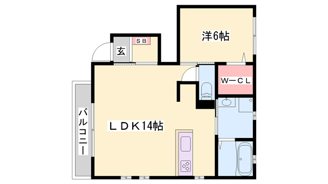 セーヌアンジュ塩屋の間取り