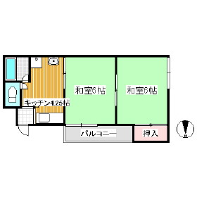 ハイツ西川の間取り