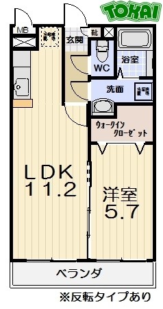 リバーサイドIの間取り