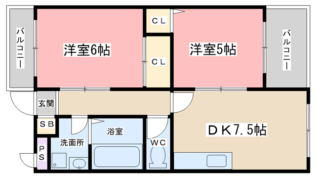 シェモア稲葉台の間取り