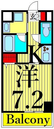 レフィールオーブ町屋駅前の間取り