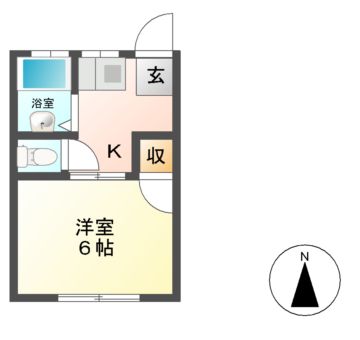 西町ハイツの間取り