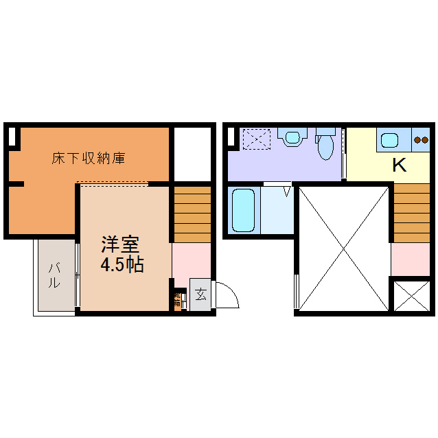 リデンテ辰巳の間取り