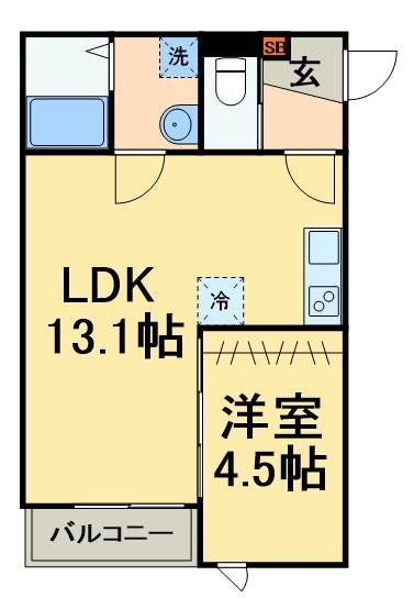 船橋市二和東のアパートの間取り