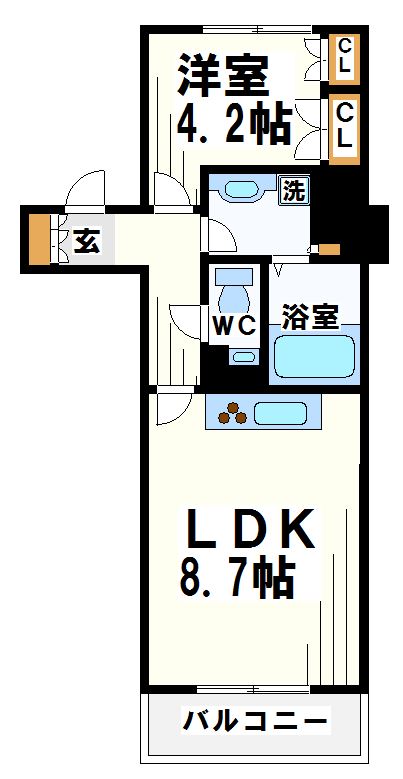 セントラルレジデンス調布ステーションコートの間取り