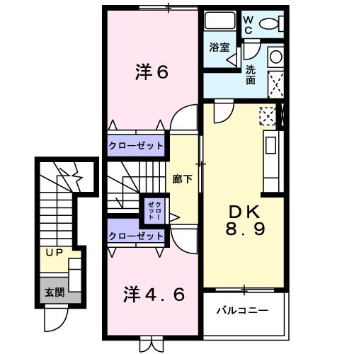 セジュールＴＳＵＣＨＩＹＡの間取り