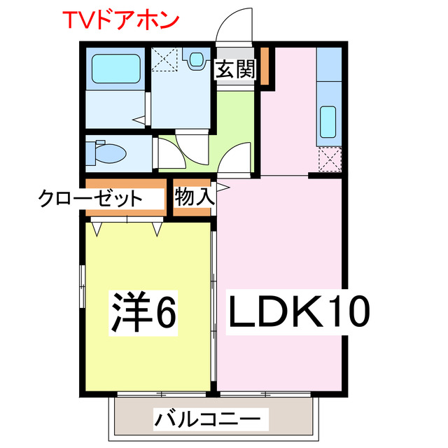 市原市姉崎西のアパートの間取り