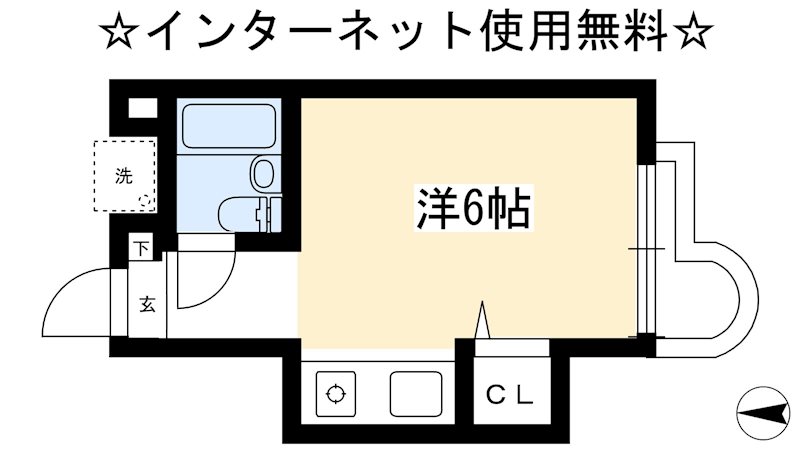 百花荘うえたの間取り