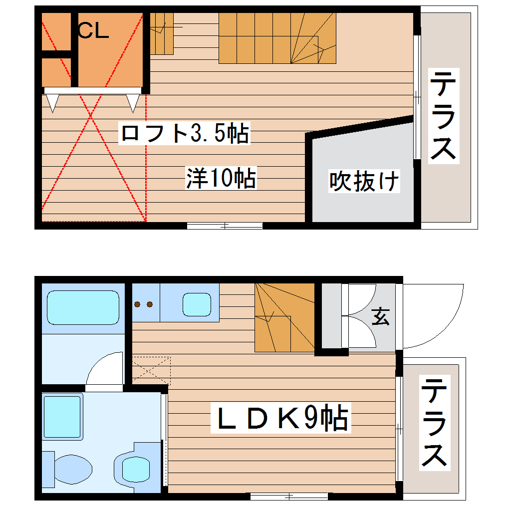 ナヴィール萩5号館の間取り