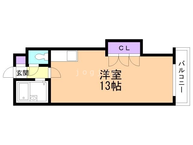 石狩郡当別町園生のマンションの間取り