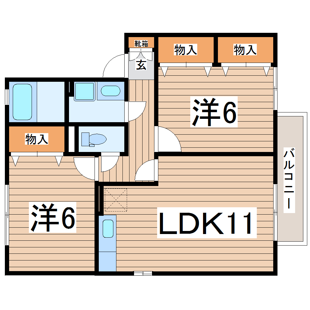 【ウィルモアBの間取り】