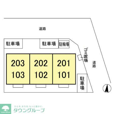 【鎌ケ谷市新鎌ケ谷のアパートの駐車場】