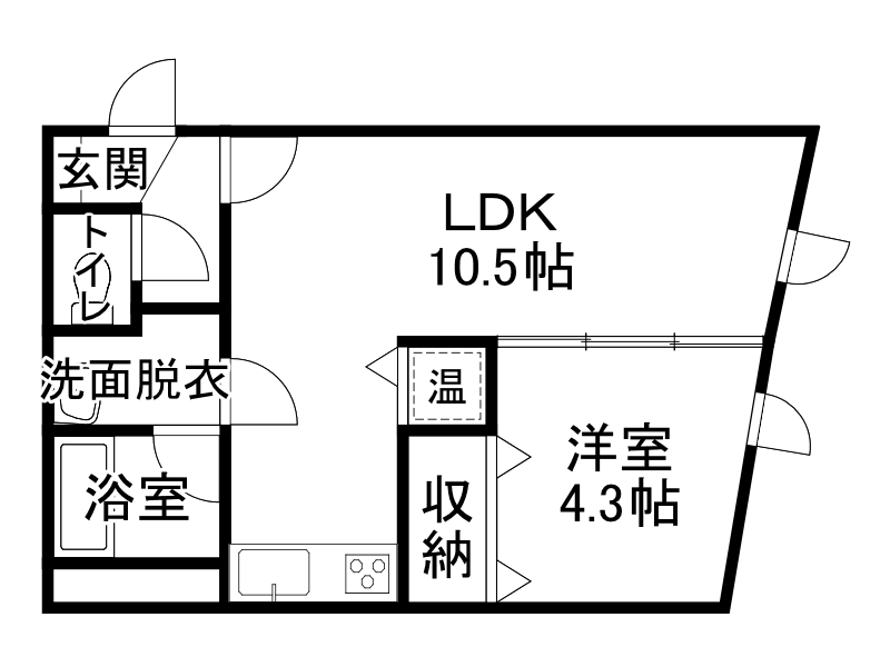 アイビーＥの間取り