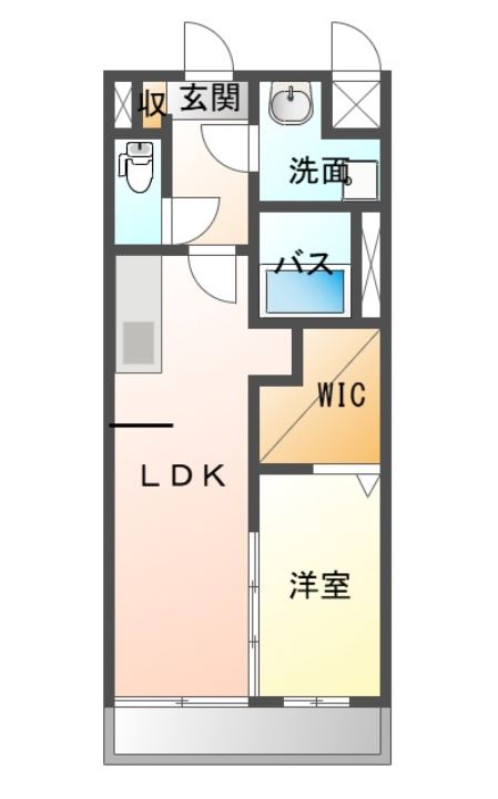 セントルージュ感田の間取り