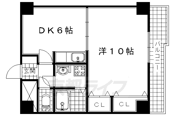 宇治市槇島町のマンションの間取り