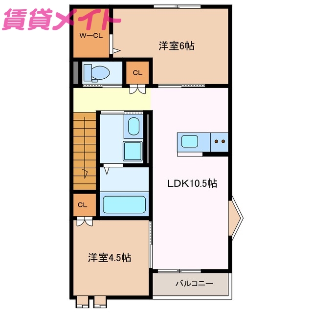スマイシアAPARTMENT茂福町の間取り