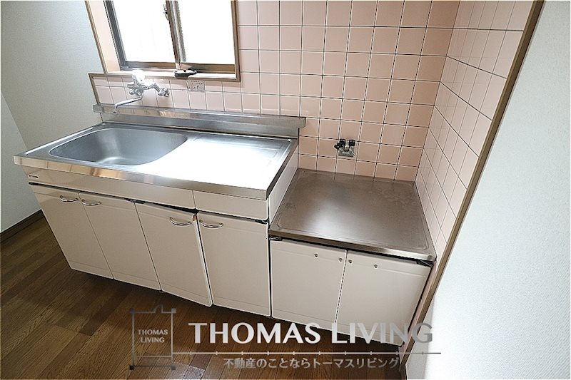 キッチン　コンロ設置可。お好きなコンロを設置ください。