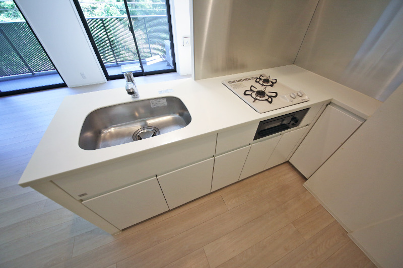 キッチン　【Ｋ１．４帖】２口ガスコンロ・グリル付キッチン