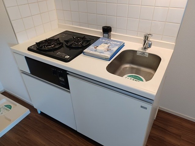 キッチン　システムキッチン（2口ガスコンロ）