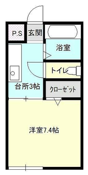 ピース6小松島の間取り写真
