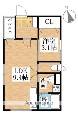 Azur江南の間取り写真