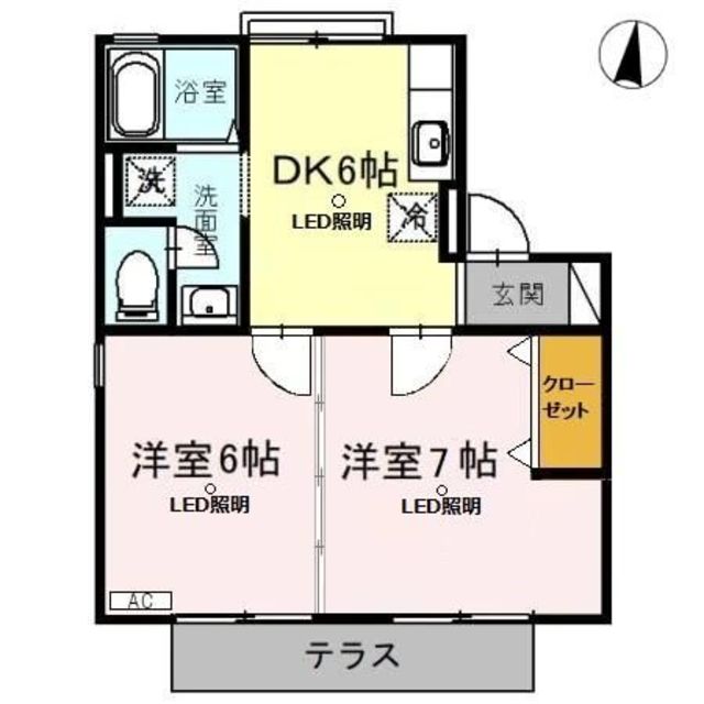 タウンコートの間取り写真