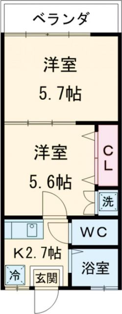 第3ヒルズハウスの間取り写真
