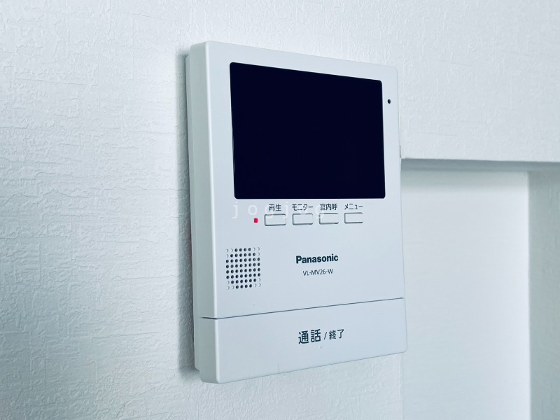セキュリティ　モニター付きインターホンで来客確認も安心です！