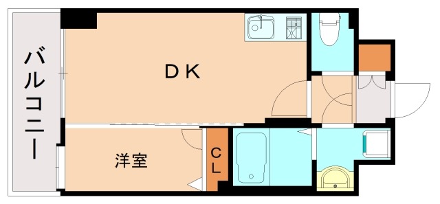 西鉄天神大牟田線 高宮駅 徒歩6分 6階建 築18年の間取り写真