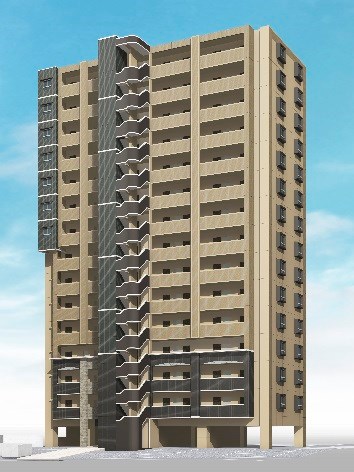 建物外観　到津エリアの新築です。