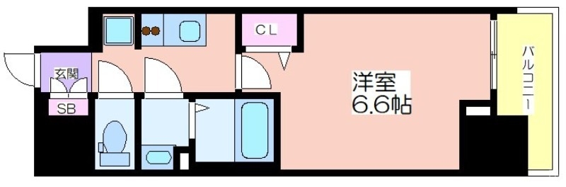 プレサンス立売堀ベルヴィルの間取り写真