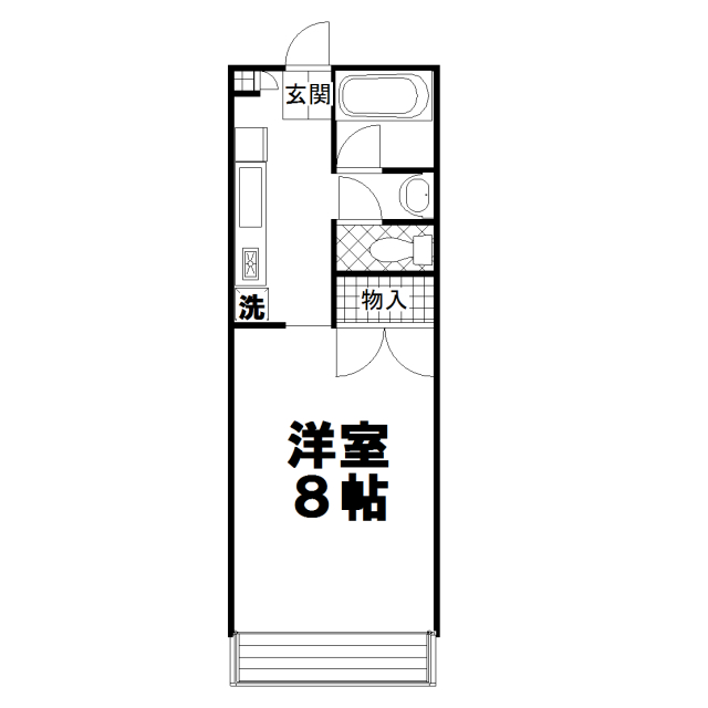 アウトゥンノ九品寺の間取り